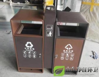 鋼制分類垃圾桶，鋼制分類果皮箱如期完工