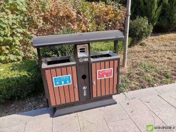 山東地區(qū)鋼木分類垃圾桶出廠價批發(fā)